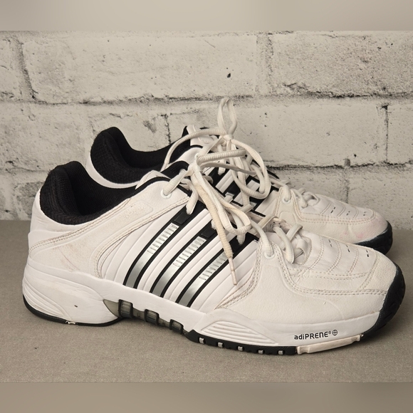 Adidas Barricade IV 2007 White Black Tennis Shoes Men’s Sz 10 | Vintage Rares - Picture 5 of 13